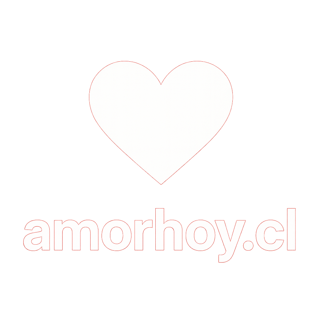 Logo de amorhoy.cl: corazón blanco sobre fondo rojo con texto “amorhoy.cl” debajo